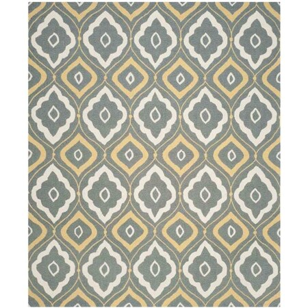 Safavieh Four Seasons Hand Hooked Rectangle Rug- Grey - Ivory- 8 x 10 ft. FRS235B-8